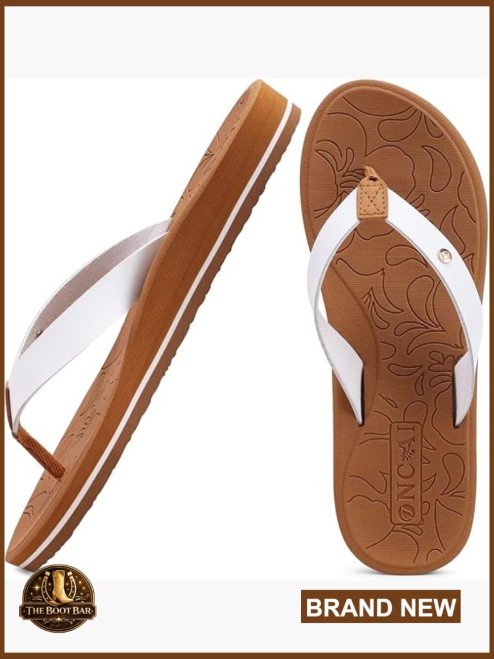 Women's Flip Flops Arch Support Yoga Mat Footbed Comfort Beach Sandals Cushion